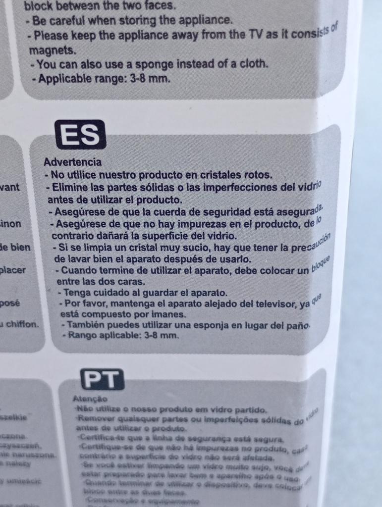 Limpiacristales Magnético
