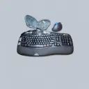 Logi Teclado + Mouse Ergonómico con bola de seguimiento